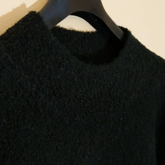 Joe Fresh| NWT Black Crew Neck Sweater Some Recycled Materials - Picture 4 of 13